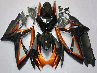 Discount 2006-2007 Orange Glossy Black Matte Black Suzuki GSXR 600 / GSXR 750 Motorcycle Fairings Canada