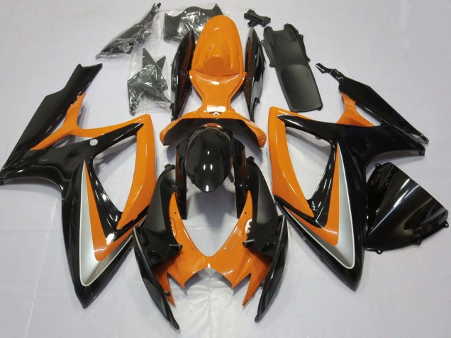 Discount 2006-2007 Orange Glossy Black Suzuki GSXR 600 / GSXR 750 Motorcycle Fairing Canada