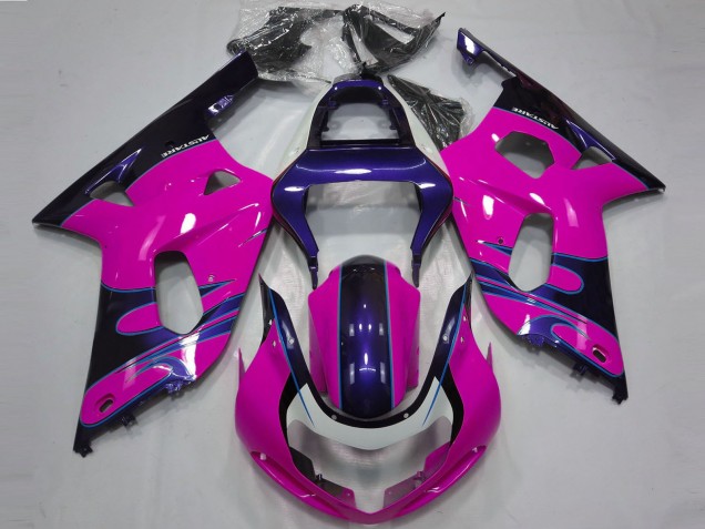 Discount 2001-2003 Pink Glossy Blue Suzuki GSXR 600 / GSXR 750 Motorcycle Fairings Canada