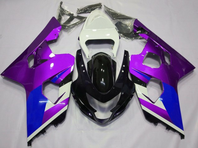 Discount 2004-2005 White Purple Blue Glossy Black Suzuki GSXR 600 / GSXR 750 Motorcycle Fairings Canada