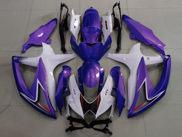 Discount 2008-2010 White Purple Black Suzuki GSXR 600 / GSXR 750 Motorcycle Fairings Canada