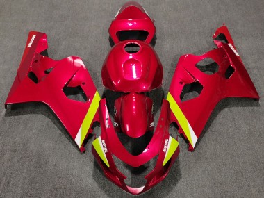 Discount 2004-2005 Red Yellow White Suzuki GSXR 600 / GSXR 750 Motorcycle Fairings Canada