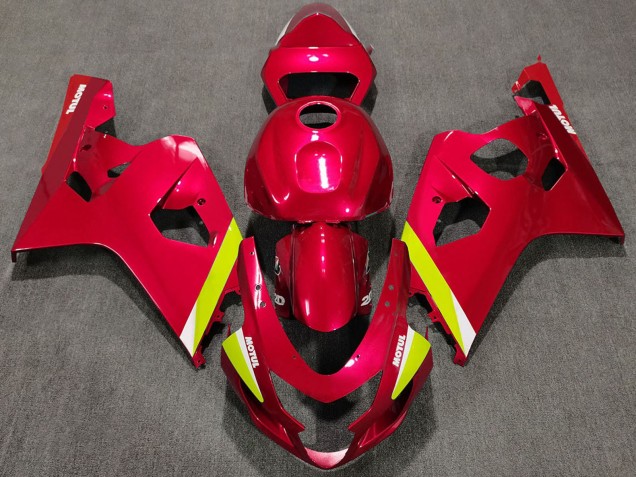 Discount 2004-2005 Red Yellow White Suzuki GSXR 600 / GSXR 750 Motorcycle Fairings Canada