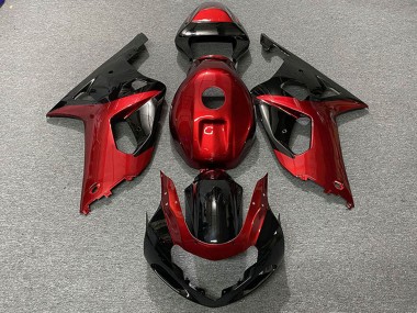 Discount 2001-2003 Red Glossy Black Suzuki GSXR 600 / GSXR 750 Motorcycle Fairings Canada