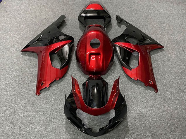 Discount 2001-2003 Red Glossy Black Suzuki GSXR 600 / GSXR 750 Motorcycle Fairings Canada
