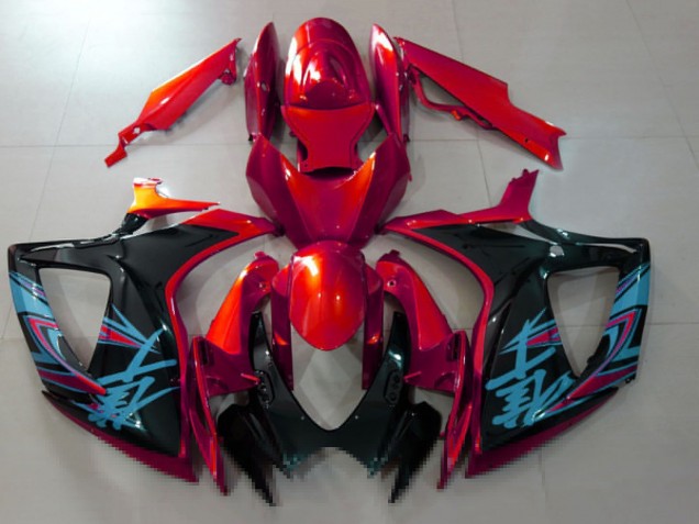 Discount 2006-2007 Red Black Light Blue Suzuki GSXR 600 / GSXR 750 Motorcycle Fairings Canada