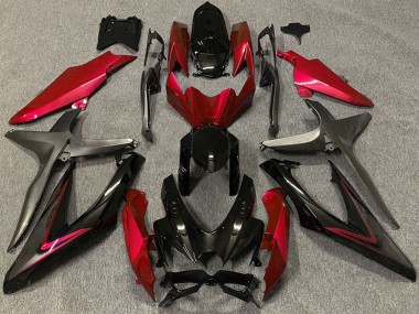 Discount 2008-2010 Red Glossy Black Matte Black Suzuki GSXR 600 / GSXR 750 Motorcycle Fairings Canada