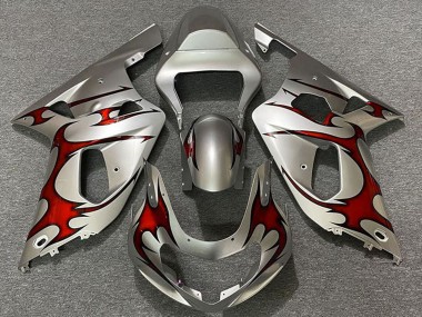 Discount 2001-2003 Silver Red Suzuki GSXR 600 / GSXR 750 Motorcycle Fairings Canada