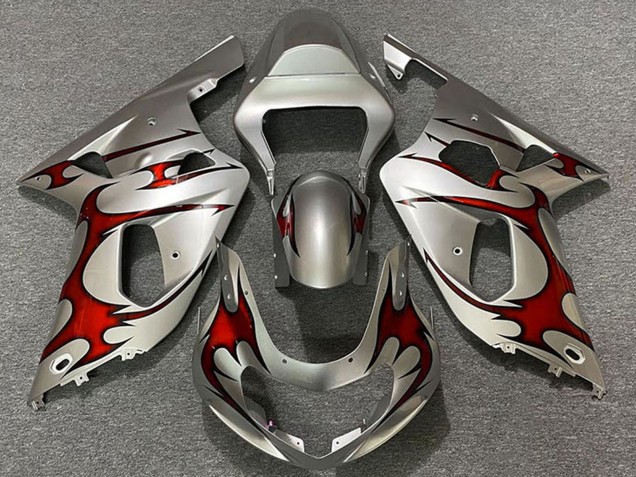 Discount 2001-2003 Silver Red Suzuki GSXR 600 / GSXR 750 Motorcycle Fairings Canada