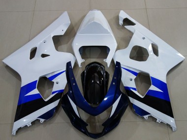 Discount 2004-2005 White Blue Glossy Black Suzuki GSXR 600 / GSXR 750 Motorcycle Fairing Canada