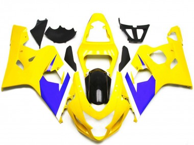 Discount 2004-2005 Yellow Blue White Glossy Black Suzuki GSXR 600 / GSXR 750 Motorcycle Fairings Canada