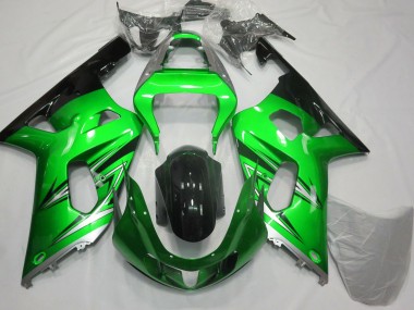 Discount 2001-2003 Green Silver Glossy Black Suzuki GSXR 600 / GSXR 750 Motorcycle Fairings Canada