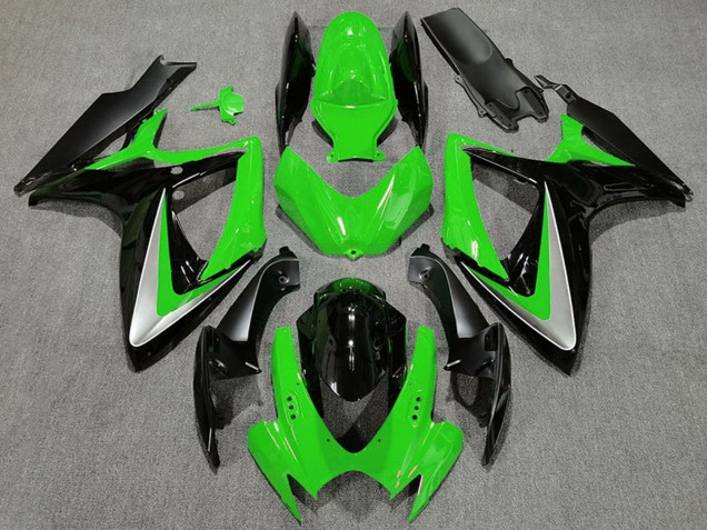 Discount 2006-2007 Green Silver Glossy Black OEM Style Suzuki GSXR 600 / GSXR 750 Motorcycle Fairings Canada