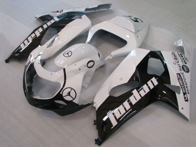 Discount 2001-2003 White Glossy Black Jordan Michelin Suzuki GSXR 600 / GSXR 750 Motorcycle Fairings Canada