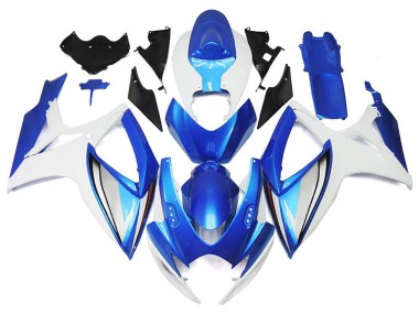 Discount 2006-2007 White Blue OEM Style Suzuki GSXR 600 / GSXR 750 Motorcycle Fairings Canada