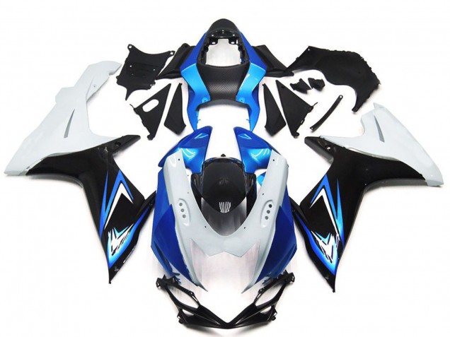 Discount 2011-2024 White Light Blue Glossy Black Suzuki GSXR 600 / GSXR 750 Motorcycle Fairings Canada