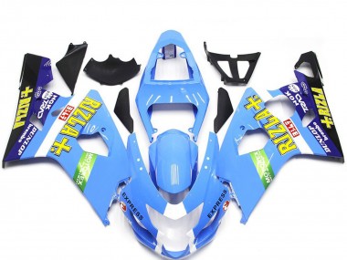 Discount 2004-2005 Light Blue Green Yellow Rizla Style Suzuki GSXR 600 / GSXR 750 Motorcycle Fairings Canada
