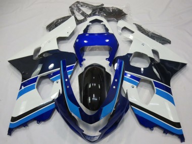 Discount 2004-2005 White Blue Glossy Black Suzuki GSXR 600 / GSXR 750 Motorcycle Fairings Canada
