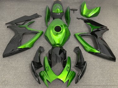 Discount 2006-2007 Green Black Suzuki GSXR 600 / GSXR 750 Motorcycle Fairings Canada