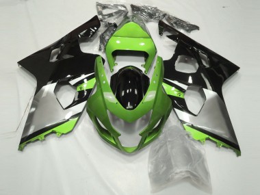 Discount 2004-2005 Green Silver Glossy Black Suzuki GSXR 600 / GSXR 750 Motorcycle Fairings Canada