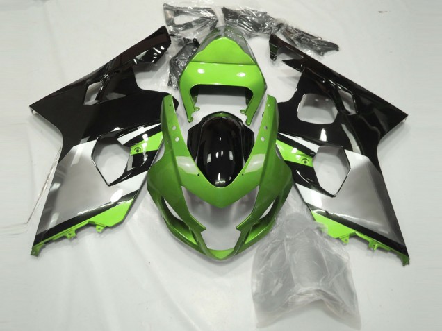 Discount 2004-2005 Green Silver Glossy Black Suzuki GSXR 600 / GSXR 750 Motorcycle Fairings Canada