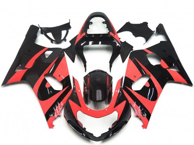 Discount 2001-2003 Light Red Glossy Black OEM Style Suzuki GSXR 600 / GSXR 750 Motorcycle Fairings Canada