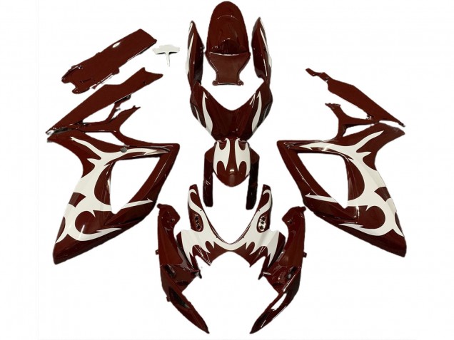 Discount 2006-2007 Maroon Red White Suzuki GSXR 600 / GSXR 750 Motorcycle Fairings Canada