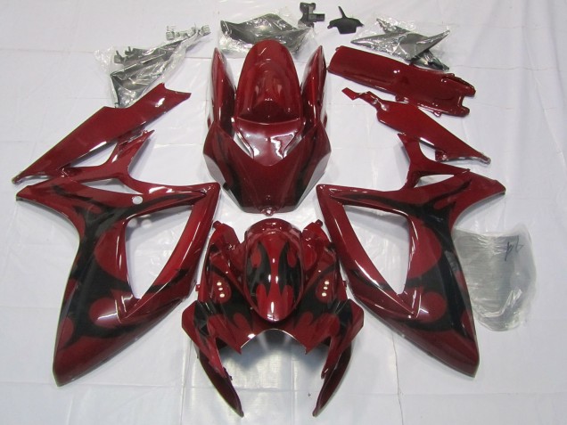 Discount 2006-2007 Maroon Red Suzuki GSXR 600 / GSXR 750 Motorcycle Fairings Canada