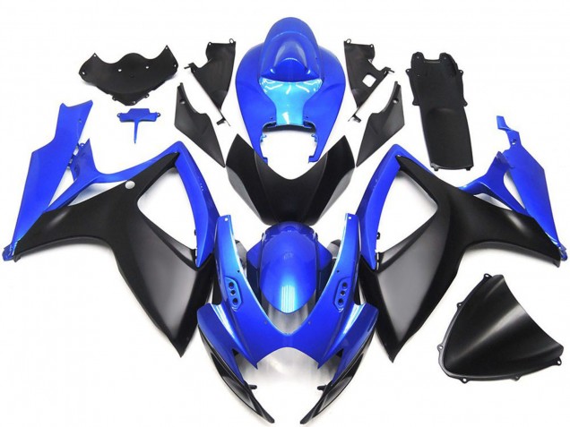 Discount 2006-2007 Blue Matte Black Custom OEM Style Suzuki GSXR 600 / GSXR 750 Motorcycle Fairings Canada