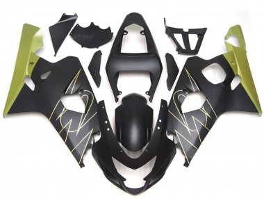 Discount 2004-2005 Matte Black Gold Corona Suzuki GSXR 600 / GSXR 750 Motorcycle Fairings Canada