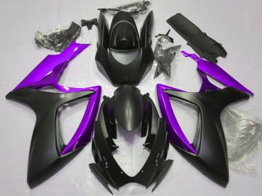 Discount 2006-2007 Matte Black Purple Suzuki GSXR 600 / GSXR 750 Motorcycle Fairings Canada