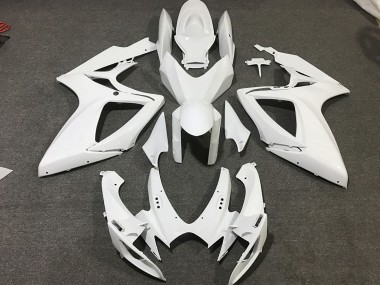Discount 2006-2007 White Suzuki GSXR 600 / GSXR 750 Motorcycle Fairings Canada