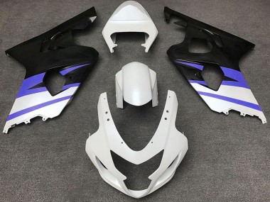 Discount 2004-2005 White Blue Matte Black Suzuki GSXR 600 / GSXR 750 Motorcycle Fairings Canada