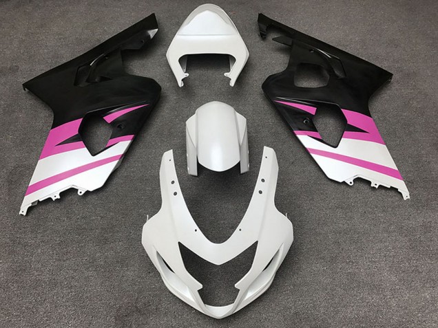 Discount 2004-2005 White Pink Matte Black Suzuki GSXR 600 / GSXR 750 Motorcycle Fairings Canada
