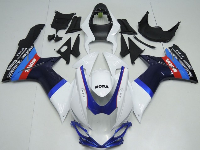 Discount 2011-2024 White Blue BlackRed Motul Suzuki GSXR 600 / GSXR 750 Motorcycle Fairings Canada