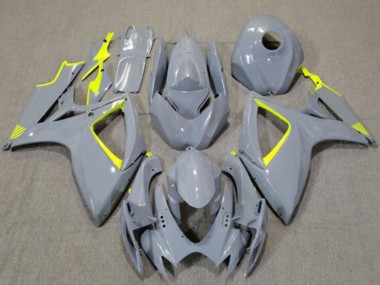 Discount 2006-2007 Nardo Grey High Viz Yellow Suzuki GSXR 600 / GSXR 750 Motorcycle Fairings Canada