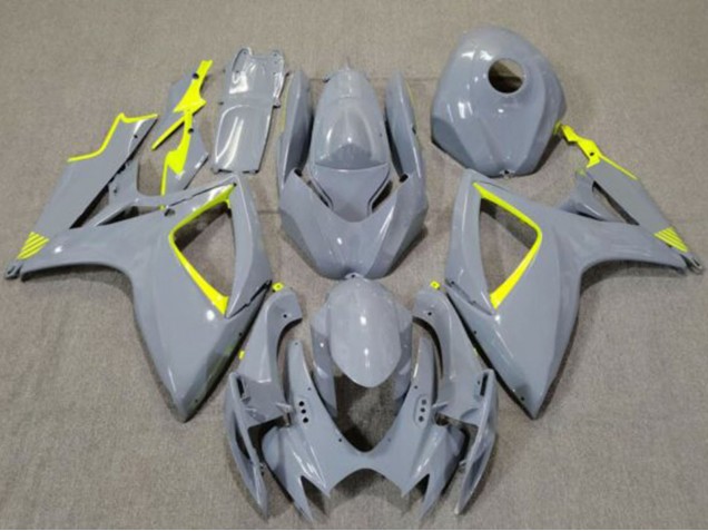 Discount 2006-2007 Nardo Grey High Viz Yellow Suzuki GSXR 600 / GSXR 750 Motorcycle Fairings Canada