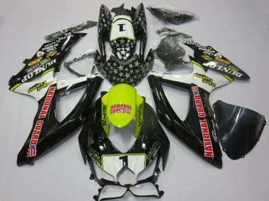 Discount 2008-2010 White Yellow Red Black National Guard Suzuki GSXR 600 / GSXR 750 Motorcycle Fairings Canada