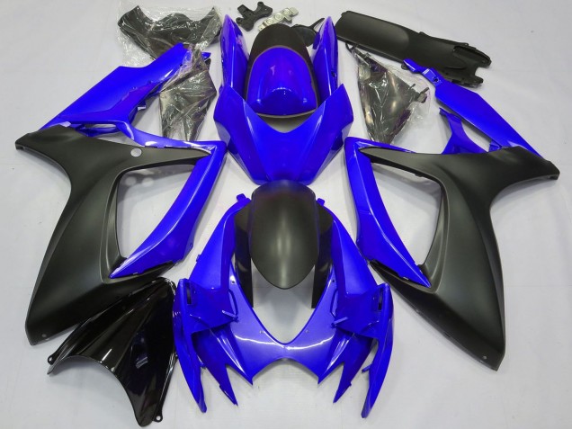 Discount 2006-2007 Blue Matte Black Suzuki GSXR 600 / GSXR 750 Motorcycle Fairings Canada