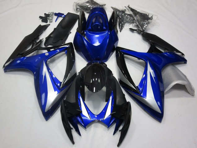 Discount 2006-2007 Blue Silver Glossy Black OEM Style Suzuki GSXR 600 / GSXR 750 Motorcycle Fairings Canada