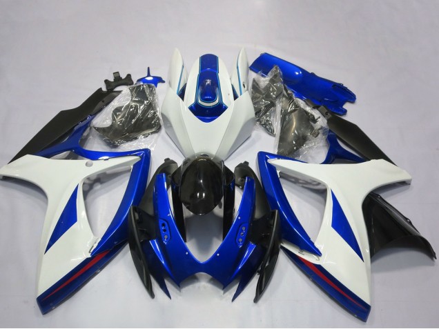 Discount 2006-2007 White Blue Glossy Black OEM Style Suzuki GSXR 600 / GSXR 750 Motorcycle Fairing Canada