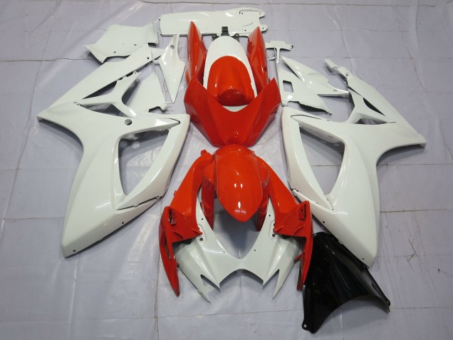 Discount 2006-2007 White Red Suzuki GSXR 600 / GSXR 750 Motorcycle Fairings Canada