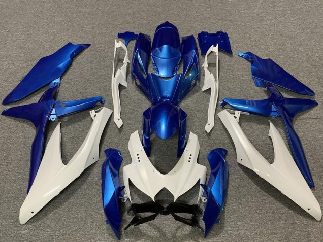 Discount 2008-2010 White Blue Suzuki GSXR 600 / GSXR 750 Motorcycle Fairings Canada