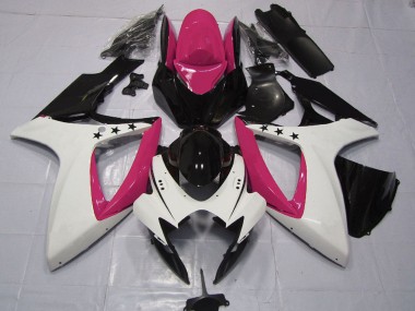 Discount 2006-2007 Pink White Glossy Black Star Suzuki GSXR 600 / GSXR 750 Motorcycle Fairings Canada