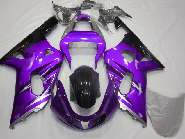 Discount 2001-2003 Purple Silver Glossy Black Suzuki GSXR 600 / GSXR 750 Motorcycle Fairings Canada