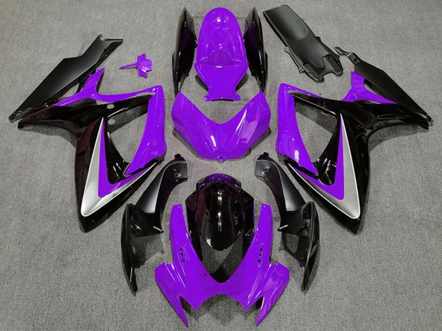 Discount 2006-2007 Purple Silver Glossy Black OEM Style Suzuki GSXR 600 / GSXR 750 Motorcycle Fairings Canada