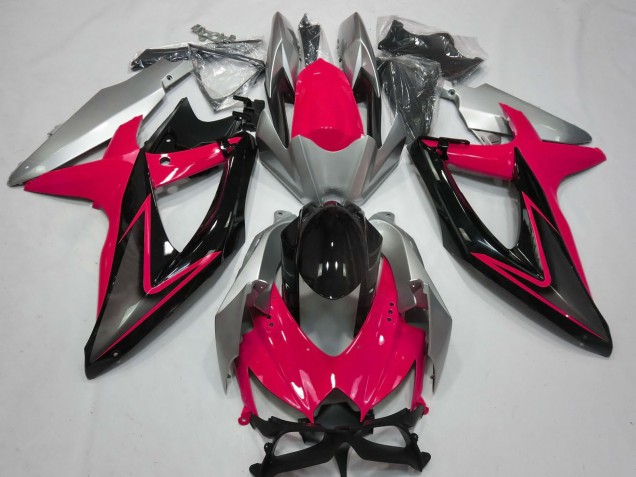 Discount 2008-2010 Silver Red Glossy Black Suzuki GSXR 600 / GSXR 750 Motorcycle Fairings Canada