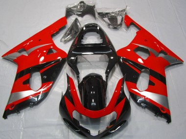 Discount 2001-2003 Red Silver Glossy Black OEM Style Suzuki GSXR 600 / GSXR 750 Motorcycle Fairings Canada