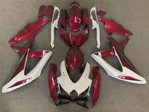 Discount 2008-2010 White Red OEM Style Suzuki GSXR 600 / GSXR 750 Motorcycle Fairings Canada