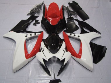 Discount 2006-2007 Red White Glossy Black Suzuki GSXR 600 / GSXR 750 Motorcycle Fairings Canada